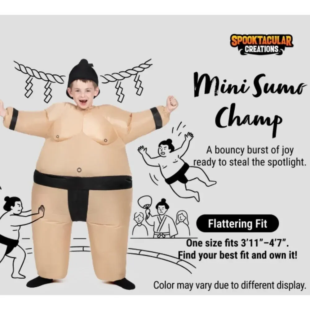 New Kids Inflatable Sumo Wrestler Costume - 48